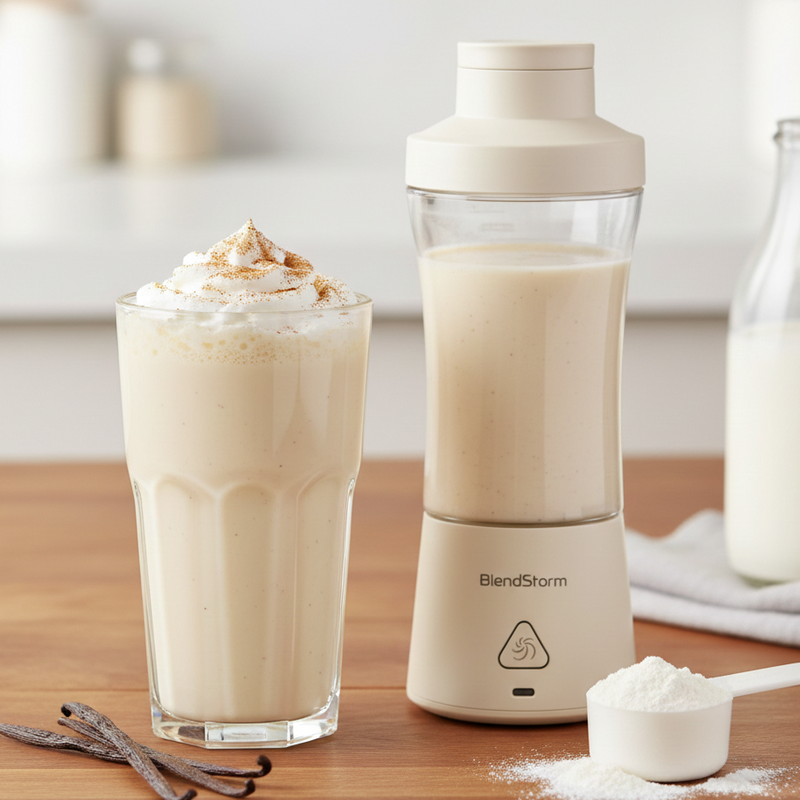 Klassieke vanille proteïneshake