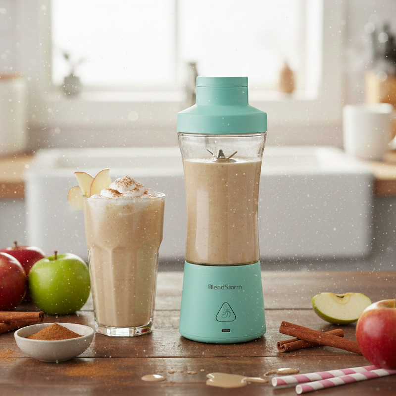 Appel-kaneel proteïneshake